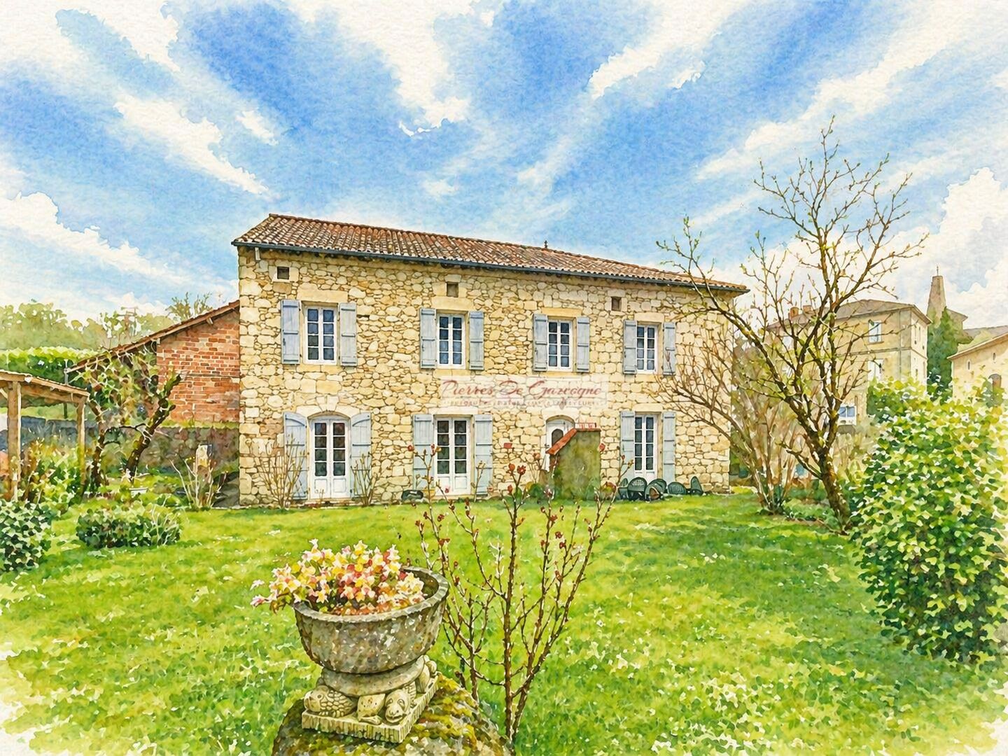 Élégante maison en pierre rénovée –A 30 mn de la gare TGV-20 mn de Lectoure